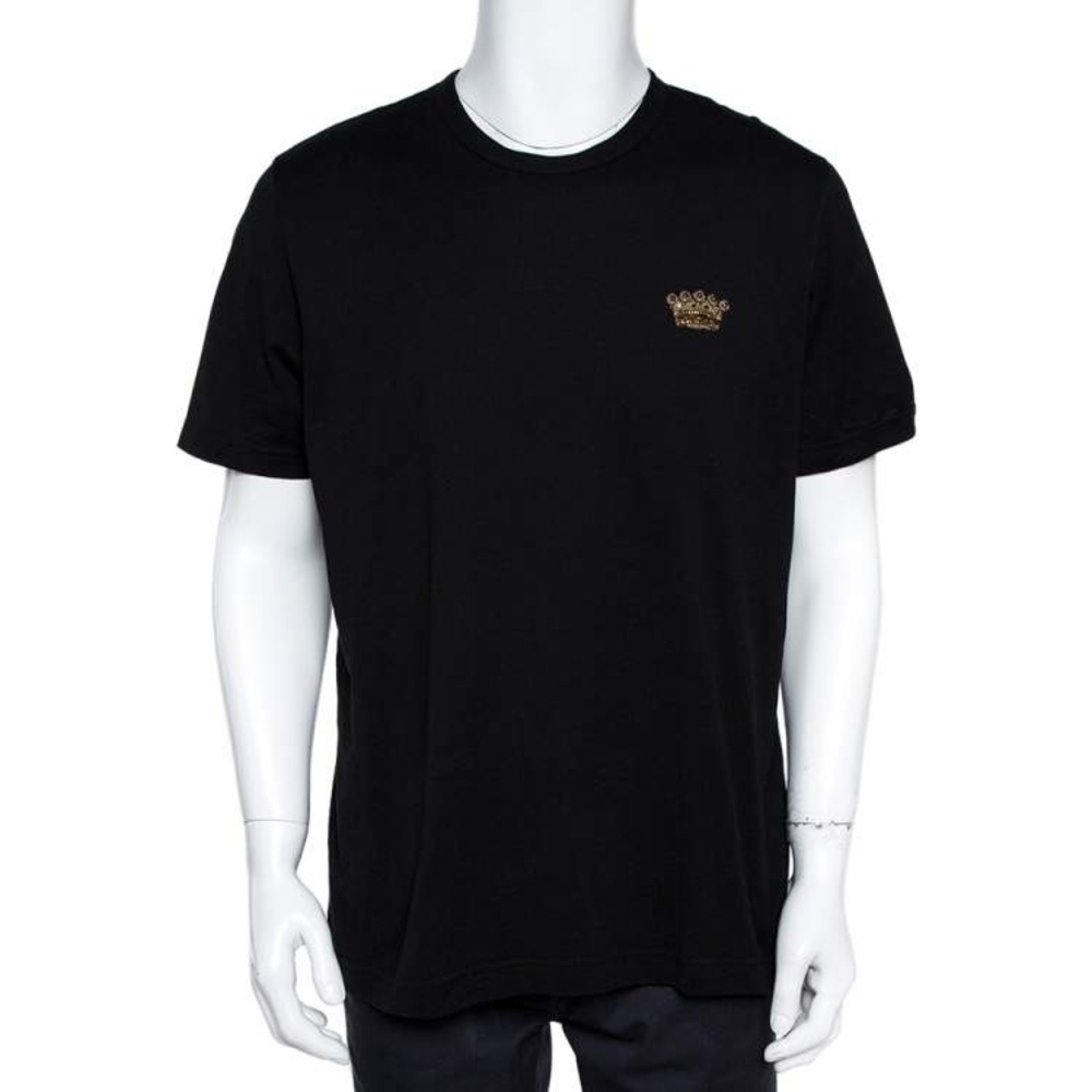 DOLCE & GABBANA - Cotton French Wire Embellishment T-shirt